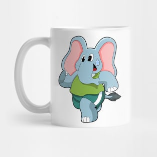 Elephant at Running Mug